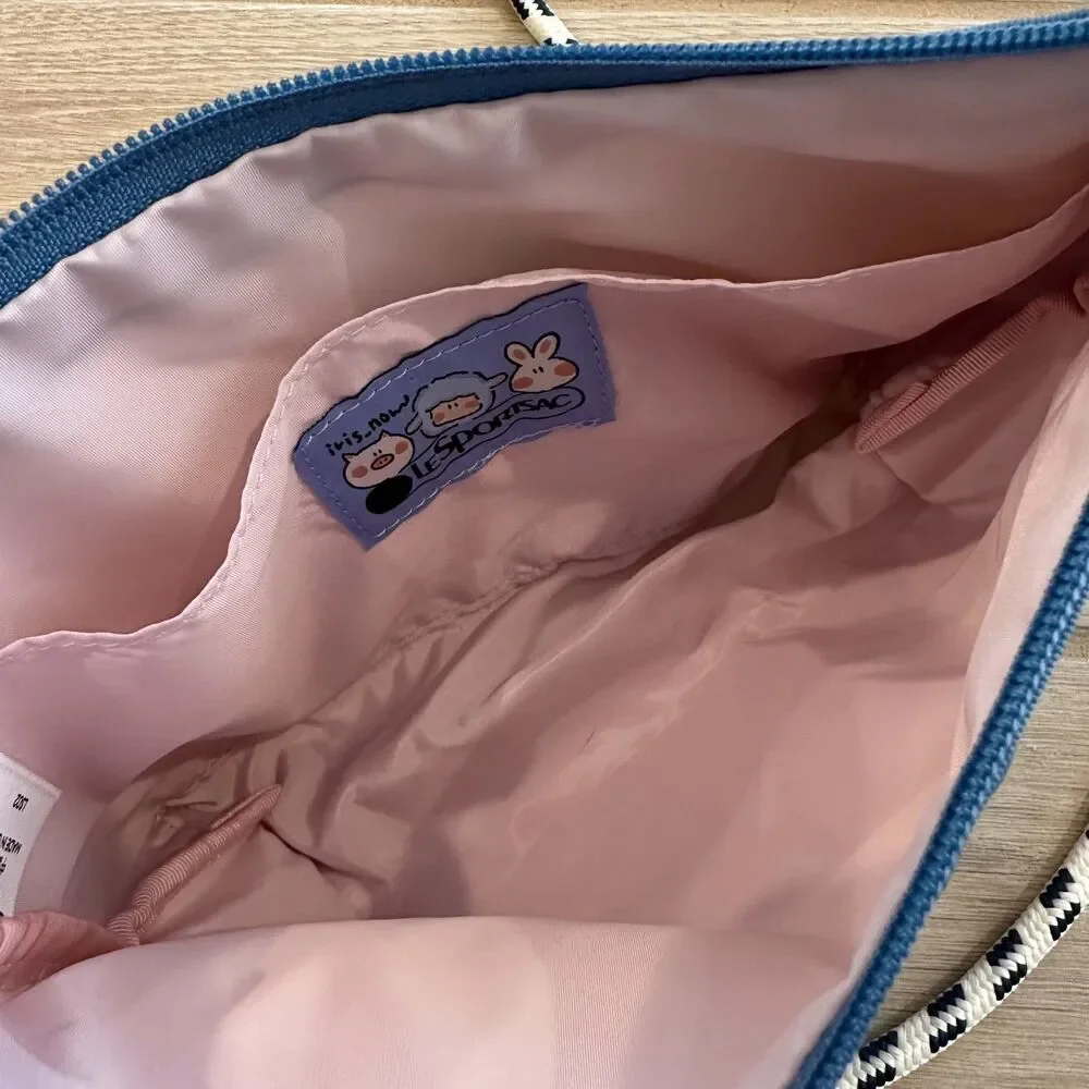 LeSportsac Iris Now Sheep and Pig "here is the moon" Shoulder Bag - Picture 3 of 6